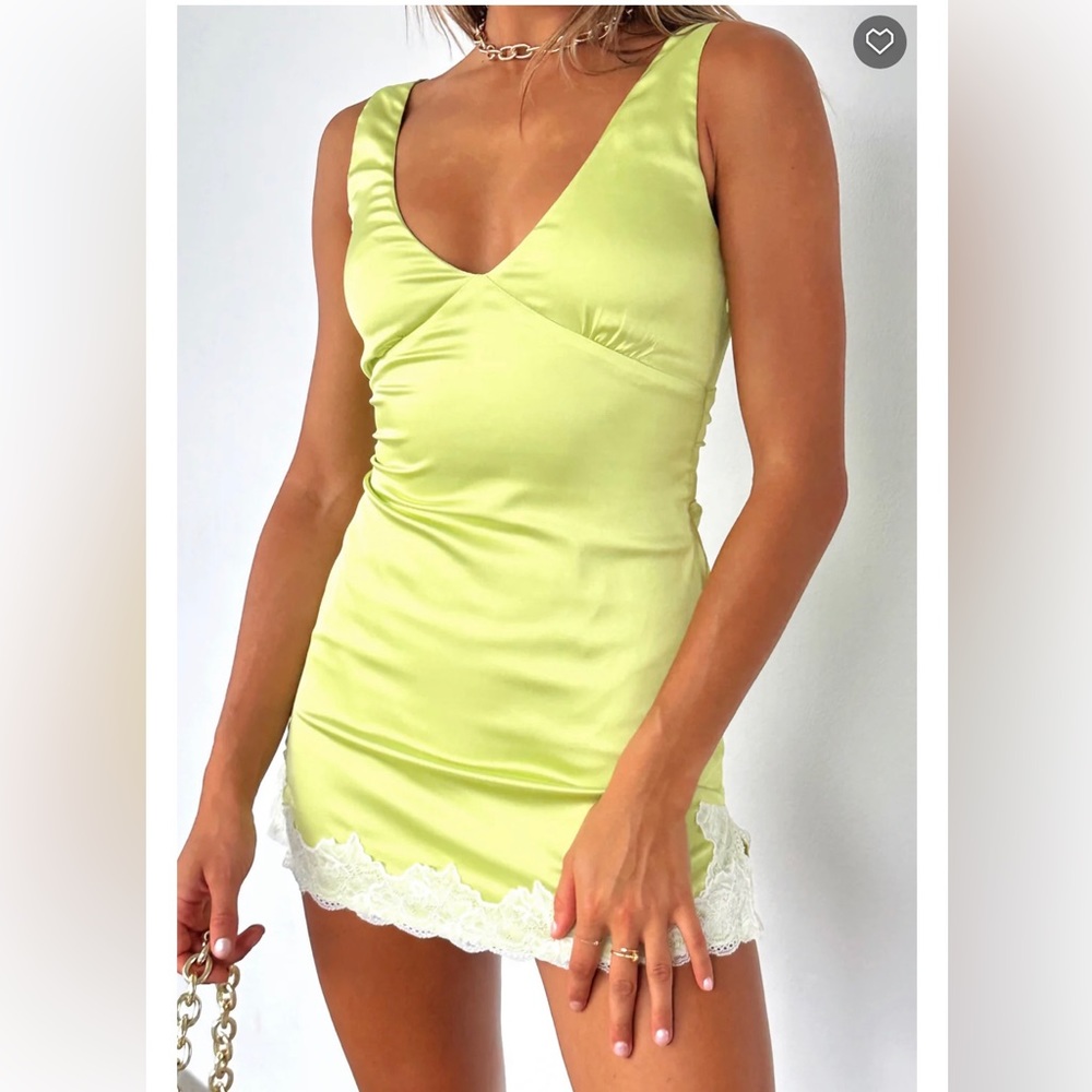 WHITE FOX Magic Love mini dress in citrus